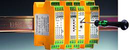 Figure 2. Modules for monitoring emergency cut-out and safety door circuits complying with safety category four are equipped with up to eight normally open and one normally closed contact, with optional delayed switching up to 600 s